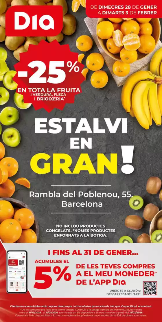 Catálogo Dia en Gijón | Estalvi en gran del 28/01 al 03/02 | 2026-01-28T00:00:00.000Z - 2026-02-03T00:00:00.000Z