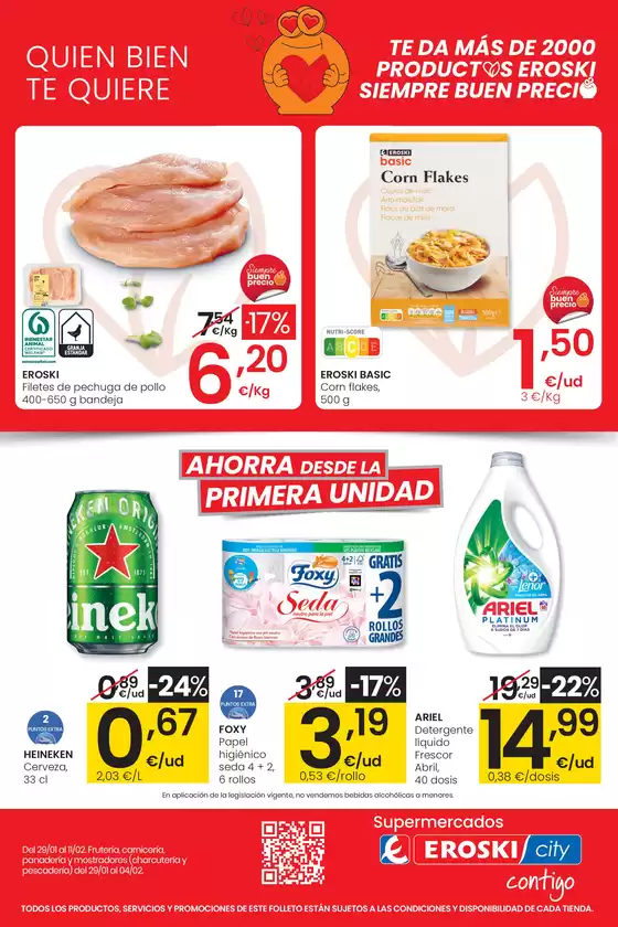 Catálogo Eroski | Más de 2000 productos EROSKI siempre a buen precio | 2026-01-29T00:00:00.000Z - 2026-02-11T00:00:00.000Z
