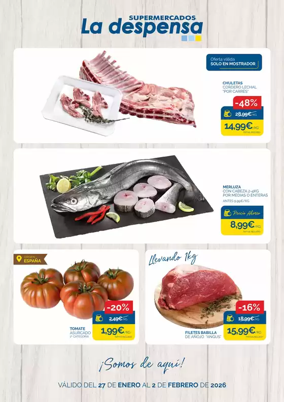 Catálogo Supermercados La Despensa en Pòrtol | Válido Del 27 De Enero Al 2 De Febrero De 2026 | 2026-01-27T00:00:00.000Z - 2026-02-02T00:00:00.000Z