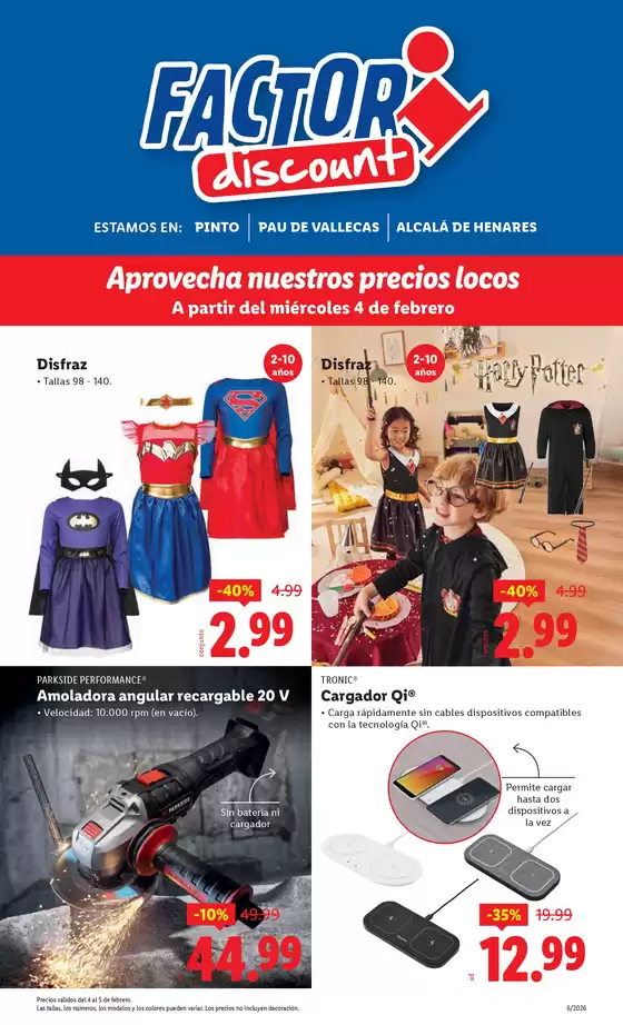 Catálogo FACTORI discount en Grado (Asturias) | Factori discount - Ofertas válidas del 04/02 al 09/02 | 2026-02-04T00:00:00.000Z - 2026-02-09T00:00:00.000Z