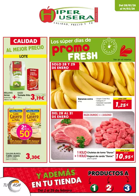 Catálogo Hiper Usera en El Ejido | Del 28/01/26 al 14/02/26 | 2026-01-28T00:00:00.000Z - 2026-02-14T00:00:00.000Z