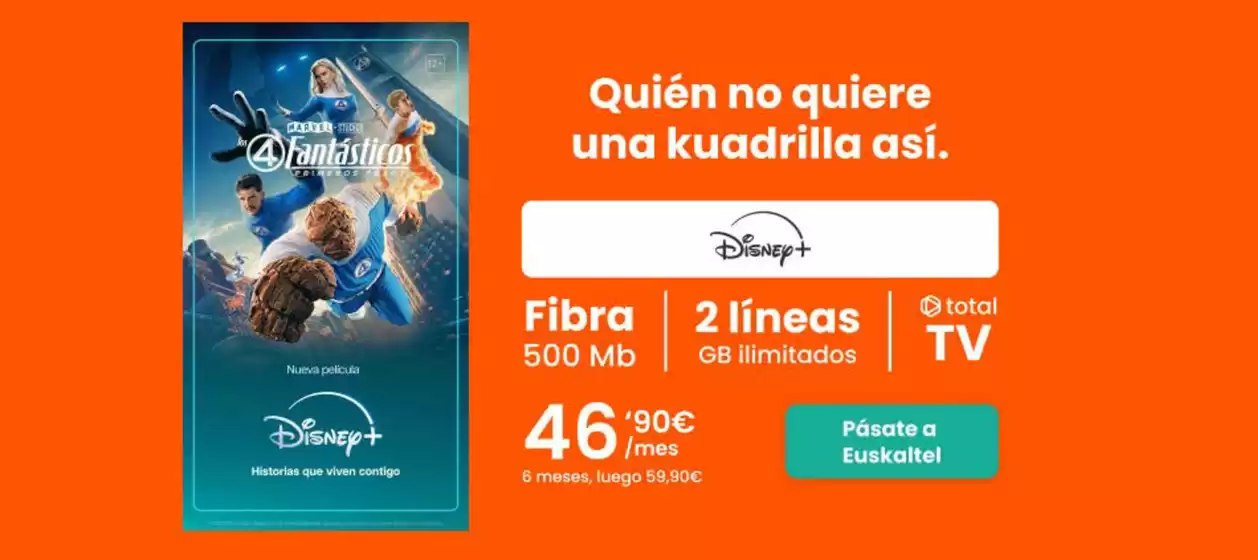 Catálogo Euskaltel en Archena | Promoción  | 2026-01-28T00:00:00.000Z - 2026-02-10T00:00:00.000Z