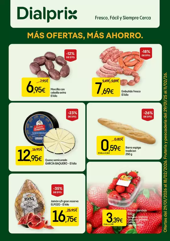 Catálogo Dialprix en Carlet | Más Ofertas, Más Ahorro | 2026-01-29T00:00:00.000Z - 2026-02-18T00:00:00.000Z