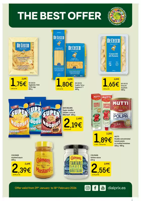 Catálogo Dialprix en Carlet | The Best Offer | 2026-01-29T00:00:00.000Z - 2026-02-18T00:00:00.000Z