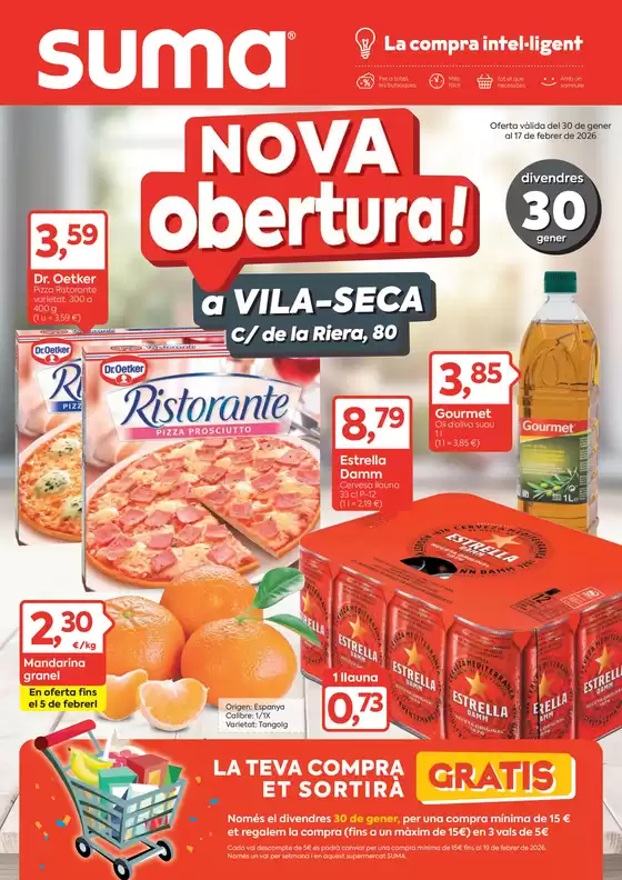 Catálogo Suma Supermercados en Chella | Nova obertura! | 2026-01-30T00:00:00.000Z - 2026-02-17T00:00:00.000Z