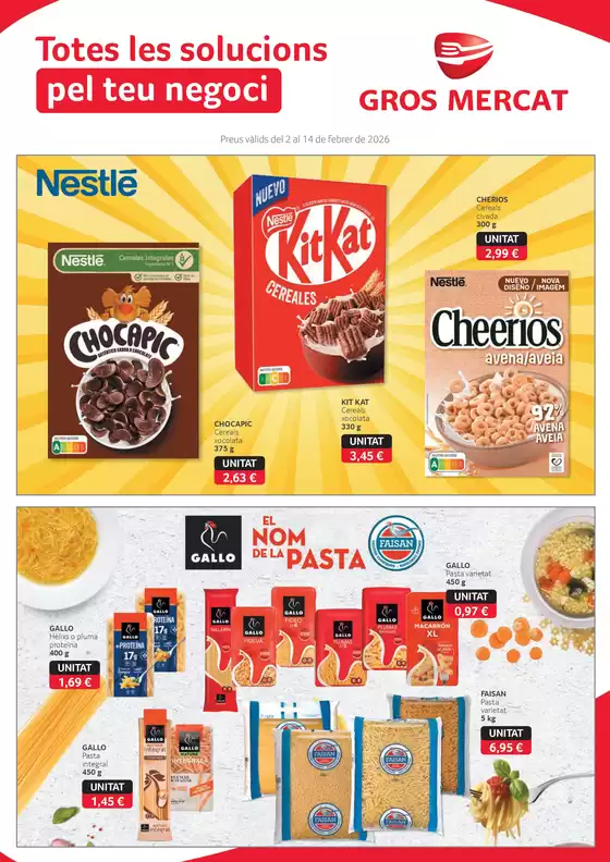 Catálogo Gros Mercat en Chella | Preus vàlids del 2 al 14 de febrer de 2026 | 2026-02-02T00:00:00.000Z - 2026-02-14T00:00:00.000Z