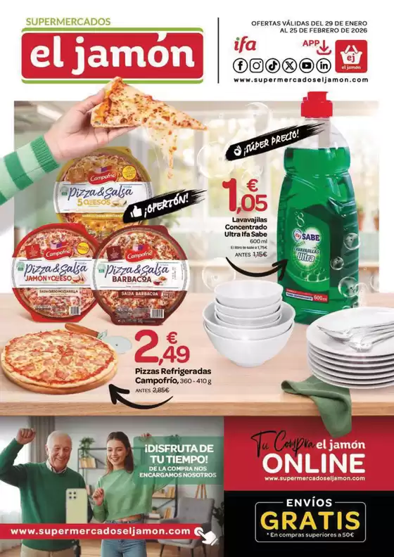 Catálogo Supermercados El Jamón en Polinyà de Xúquer | Ofertas Válidas Del 29 De Enero Al 25 De Febrero De 2026 | 2026-01-29T00:00:00.000Z - 2026-02-25T00:00:00.000Z