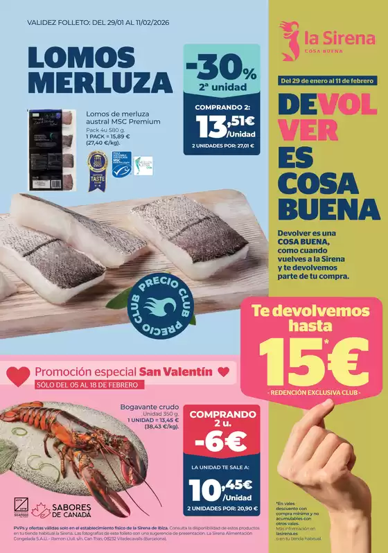 Catálogo La Sirena en Santa Coloma de Gramenet | Del 29 de enero al 11 de febrero | 2026-01-30T00:00:00.000Z - 2026-02-11T00:00:00.000Z