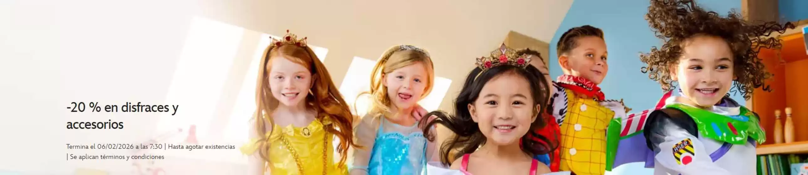 Catálogo Disney en Bisbal d Empordà | -20% en disfraces y accesorios | 2026-01-30T00:00:00.000Z - 2026-02-06T00:00:00.000Z