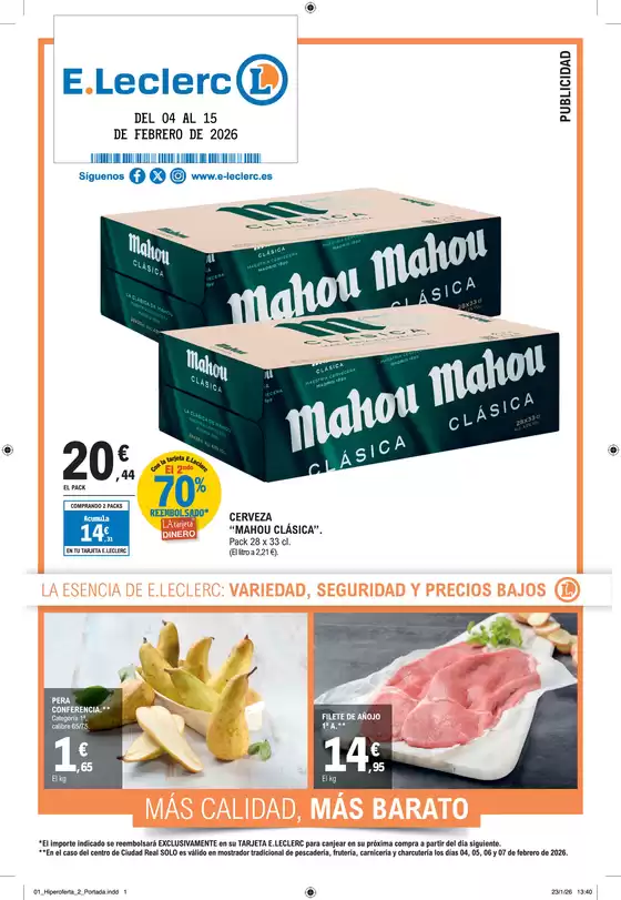 Catálogo E.Leclerc en Hiendelaencina | Hiper Ofertas 2 | 2026-02-04T00:00:00.000Z - 2026-02-15T00:00:00.000Z