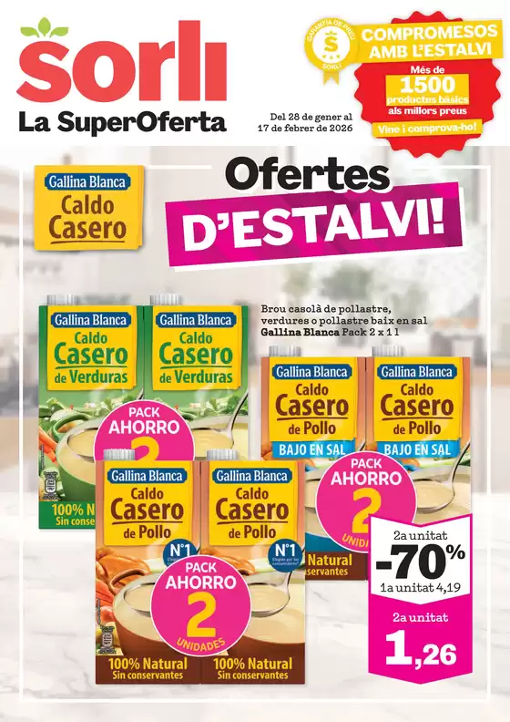 Catálogo Sorli en Aguilar de la Frontera | Del 28 de gener al 17 de febrer de 2026 | 2026-01-30T00:00:00.000Z - 2026-02-17T00:00:00.000Z