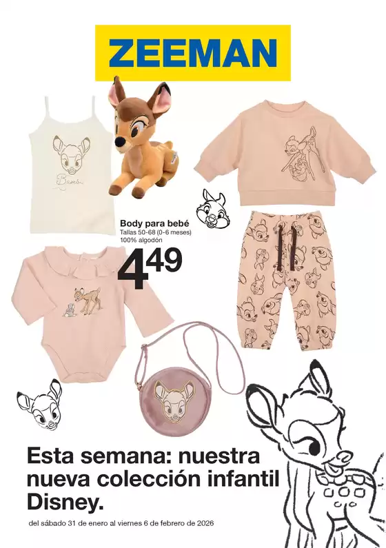 Catálogo ZEEMAN | Esta semana: nuestra nueva colección infantil Disney. | 2026-02-02T00:00:00.000Z - 2026-02-06T00:00:00.000Z