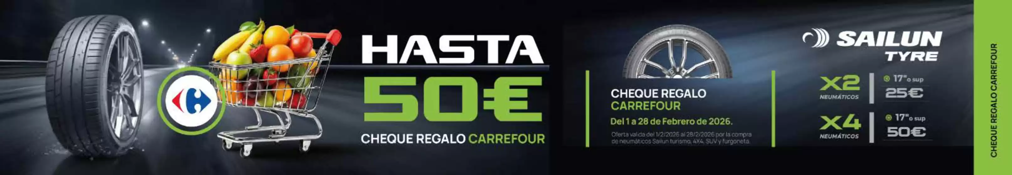 Catálogo BlackTire en Camargo | Hasta 50€ Cheque Regalo Carrefour | 2026-02-02T00:00:00.000Z - 2026-02-28T00:00:00.000Z