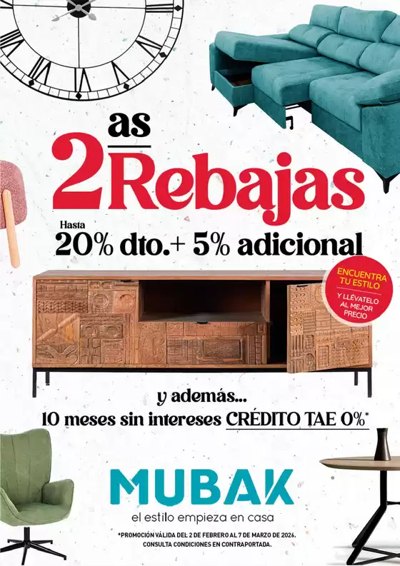 Catálogo Mubak en San Mamés de Meruelo | 2as Rebajas | 2026-02-02T00:00:00.000Z - 2026-03-07T00:00:00.000Z