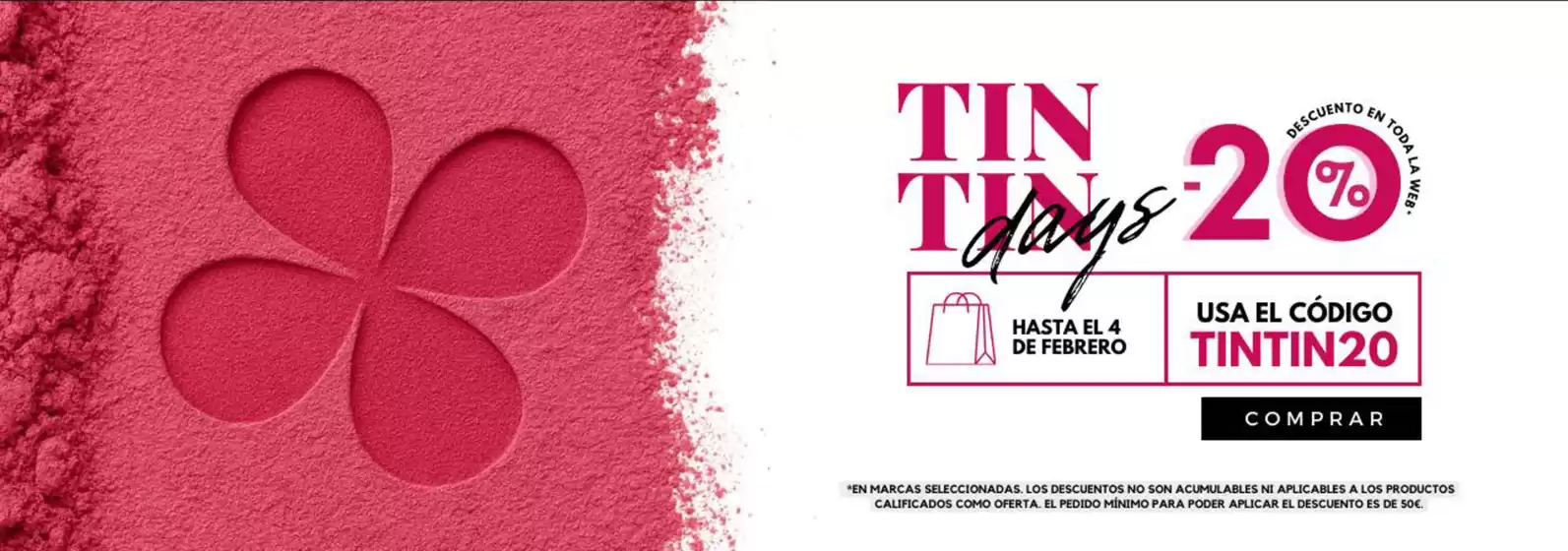 Catálogo Perfumerías Tin Tin en Granada | -20% De Descuento En Toda La Web | 2026-02-02T00:00:00.000Z - 2026-02-04T00:00:00.000Z