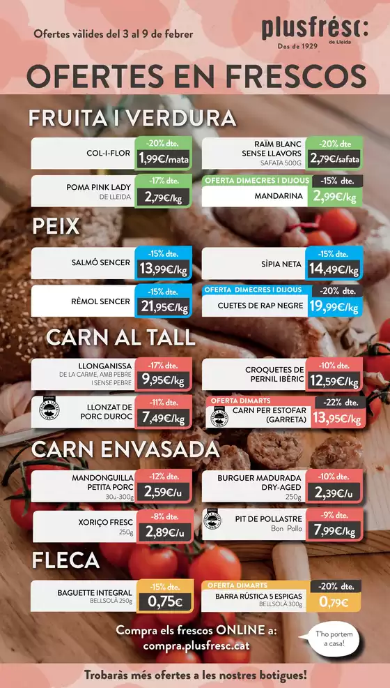 Catálogo Plusfresc en Estación | Ofertes En Frescos | 2026-02-03T00:00:00.000Z - 2026-02-09T00:00:00.000Z