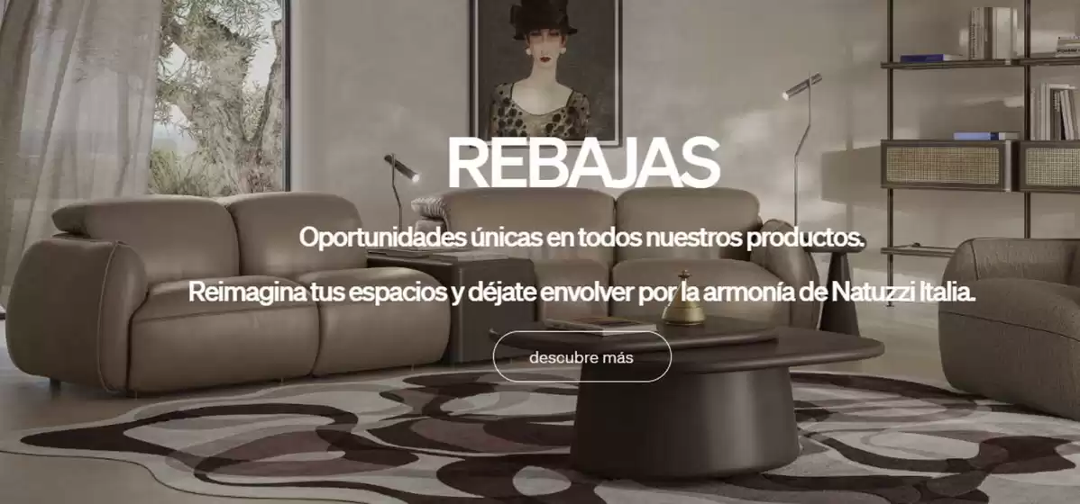 Catálogo Natuzzi en Mora | Rebajas | 2026-02-03T00:00:00.000Z - 2026-02-16T00:00:00.000Z