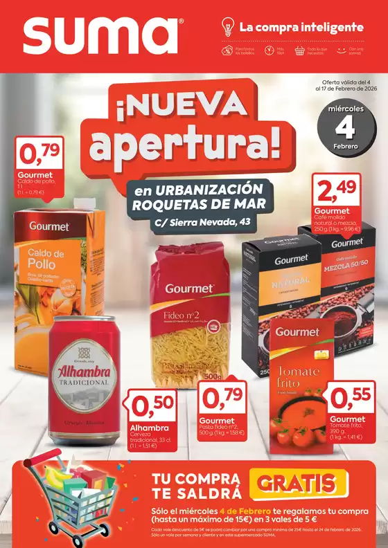 Catálogo Suma Supermercados en Ontinyent | Nueva apertura | 2026-02-04T00:00:00.000Z - 2026-02-17T00:00:00.000Z