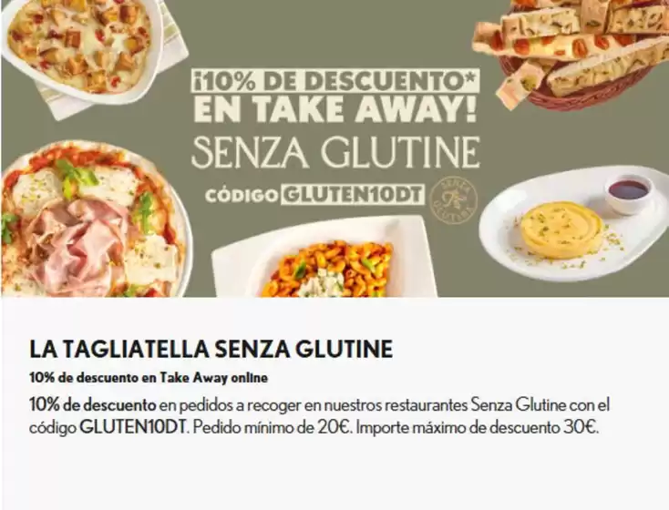 Catálogo La Tagliatella en Castelldefels | 10% de descuento en Take Away online | 2026-02-05T00:00:00.000Z - 2026-02-18T00:00:00.000Z