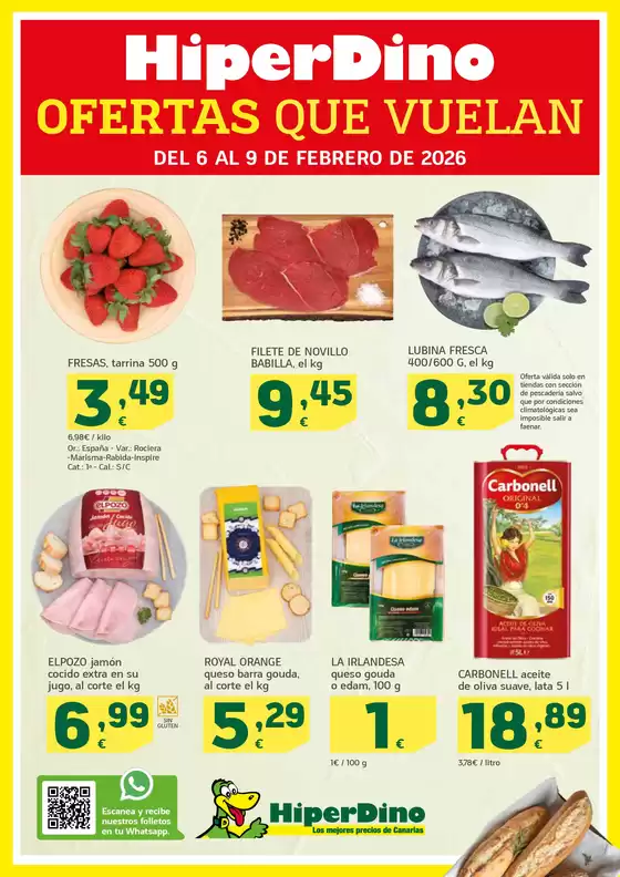 Catálogo HiperDino en Miranda de Ebro | Ofertas que vuelan | 2026-02-06T00:00:00.000Z - 2026-02-09T00:00:00.000Z