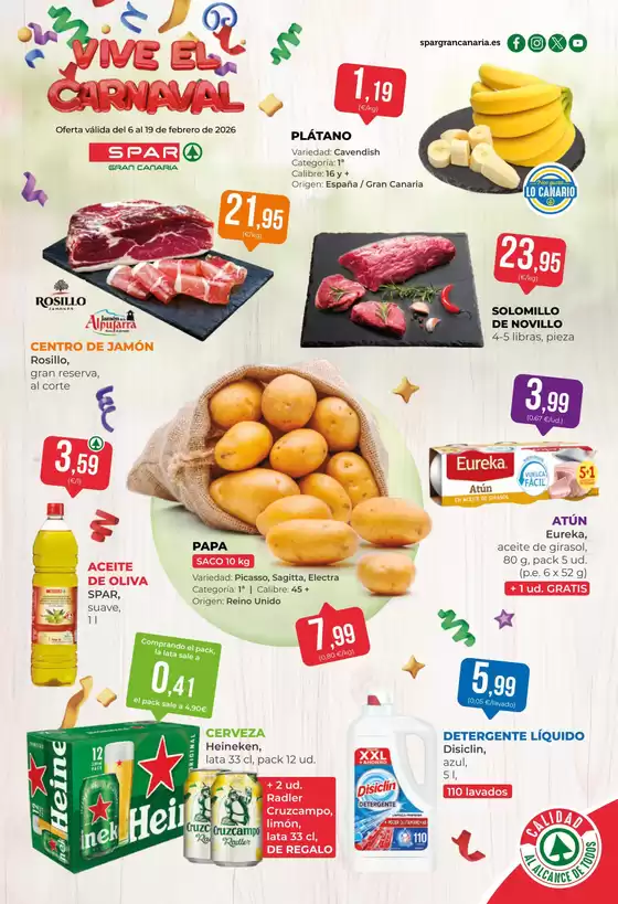 Catálogo SPAR Gran Canaria en Salamanca | Vive El Carnaval | 2026-02-06T00:00:00.000Z - 2026-02-19T00:00:00.000Z