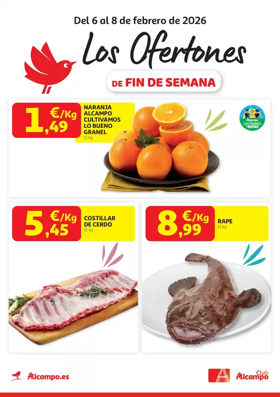 Catálogo Alcampo en Adeje | Los ofertones de fin de semana | 2026-02-06T00:00:00.000Z - 2026-02-08T00:00:00.000Z