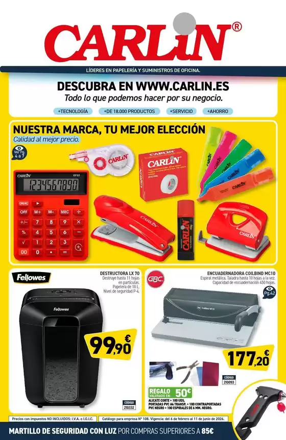Catálogo Carlin en Archidona | Nuestra Marca, Tu Mejor Elección | 2026-02-06T00:00:00.000Z - 2026-06-11T00:00:00.000Z