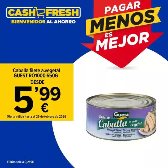 Catálogo Cash Fresh en Arrecife | Promociones | 2026-02-09T00:00:00.000Z - 2026-02-26T00:00:00.000Z