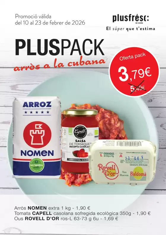 Catálogo Plusfresc | Pluspack Arròs | 2026-02-10T00:00:00.000Z - 2026-02-23T00:00:00.000Z