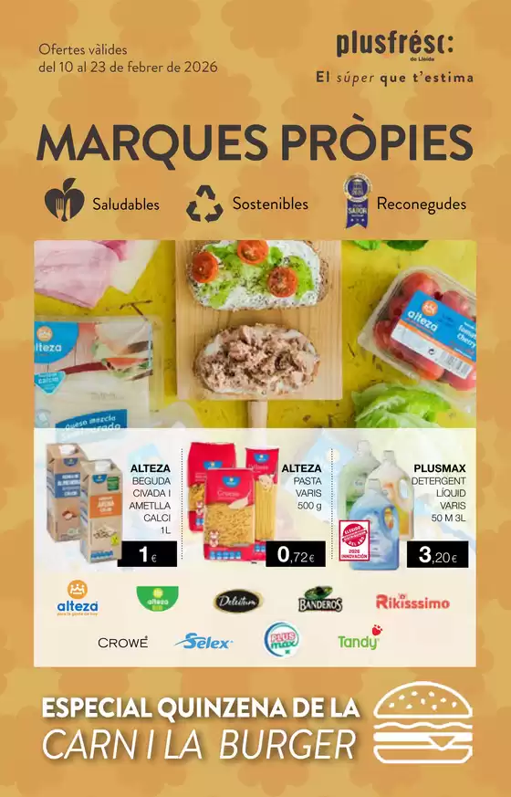 Catálogo Plusfresc | Marques Pròpies | 2026-02-10T00:00:00.000Z - 2026-02-23T00:00:00.000Z
