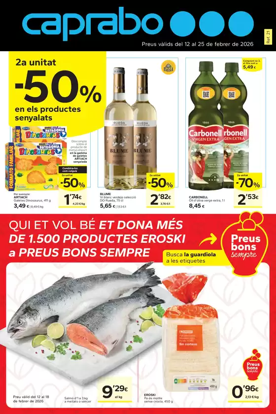 Catálogo Caprabo en Barberà del Vallés | 2a unitat -50% | 2026-02-12T00:00:00.000Z - 2026-02-25T00:00:00.000Z