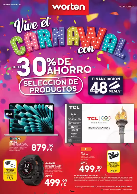 Catálogo Worten en Burgos | Vive El Carnaval | 2026-02-10T00:00:00.000Z - 2026-02-23T00:00:00.000Z