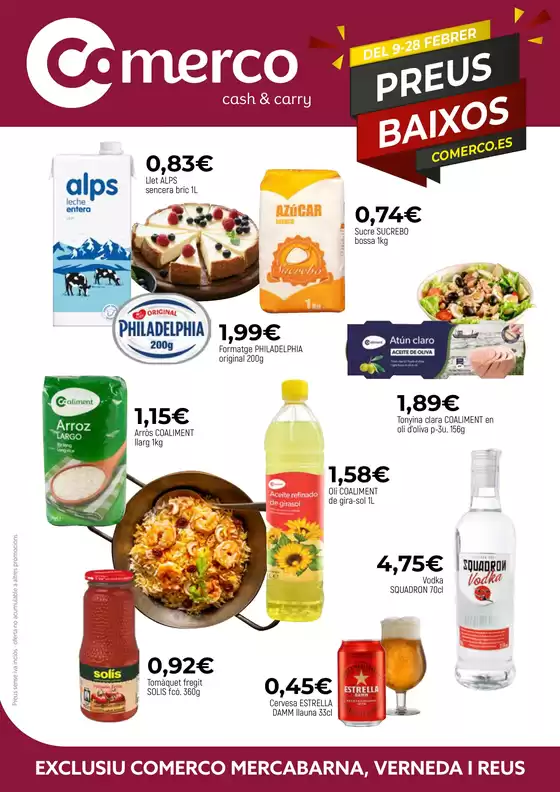 Catálogo Comerco Cash & Carry en Sant Pere de Ribes | Preus Baixos | 2026-02-09T00:00:00.000Z - 2026-02-28T00:00:00.000Z