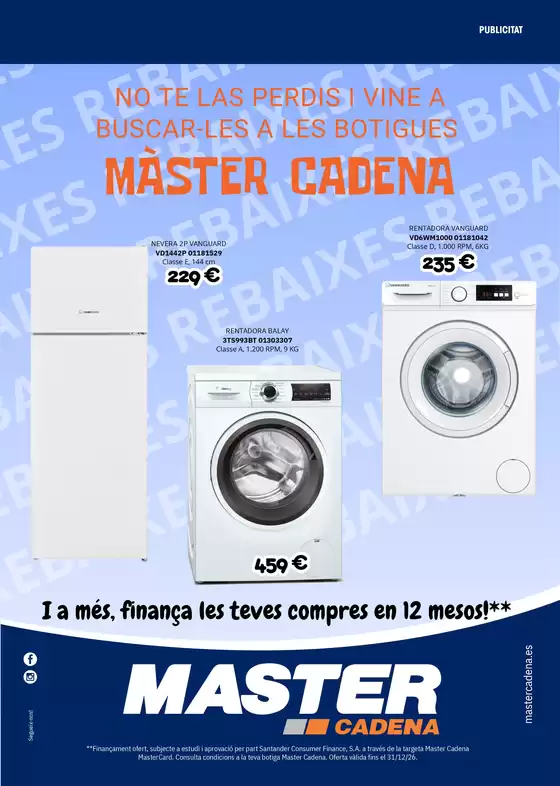 Catálogo Master Cadena en Burgos | No Te Las Perdis I Vine A Buscar-les A Les Botigues | 2026-02-11T00:00:00.000Z - 2026-12-31T00:00:00.000Z