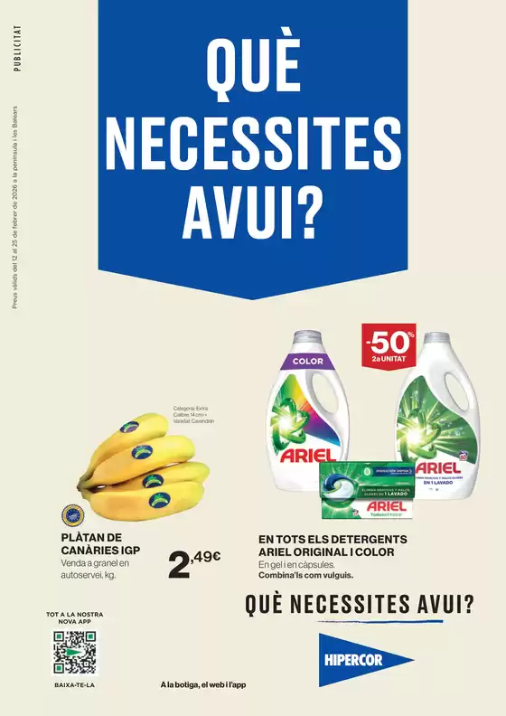 Catálogo Hipercor en Jerez de la Frontera | Què Necessites Avui? | 2026-02-12T00:00:00.000Z - 2026-02-25T00:00:00.000Z