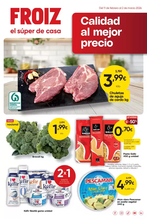 Catálogo Froiz en Jerez de la Frontera | Del 11 de febrero al 2 de marzo 2026 | 2026-02-11T00:00:00.000Z - 2026-03-02T00:00:00.000Z