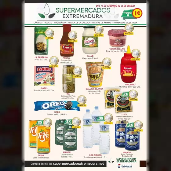 Catálogo Supermercados Extremadura en Jerez de la Frontera | Del 12 De Febrero Al 11 De Marzo | 2026-02-12T00:00:00.000Z - 2026-03-11T00:00:00.000Z