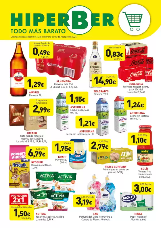 Catálogo Hiperber en Grove | Ofertas válidas desde el 12 de febrero al 04 de marzo de 2026 | 2026-02-12T00:00:00.000Z - 2026-03-04T00:00:00.000Z