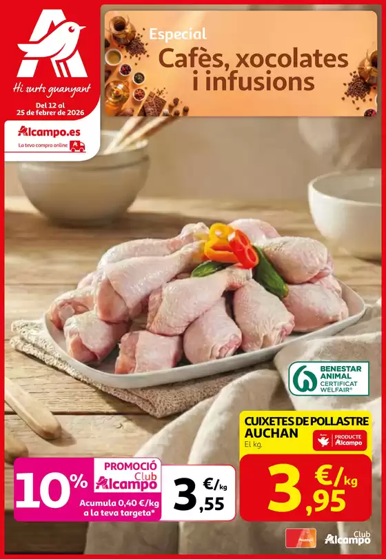 Catálogo Alcampo en Grove | Especial Cafès, xocolates i infusions | 2026-02-12T00:00:00.000Z - 2026-02-25T00:00:00.000Z