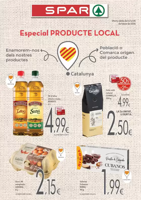 Catálogo Valvi Supermercats en Ponts | Especial Producte Local | 2026-02-12T00:00:00.000Z - 2026-02-25T00:00:00.000Z