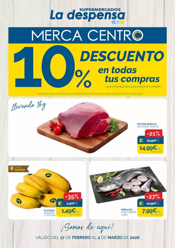 Catálogo Supermercados La Despensa en Cornellà | 10% De Descuento En Todas Tus Compras | 2026-02-17T00:00:00.000Z - 2026-03-02T00:00:00.000Z