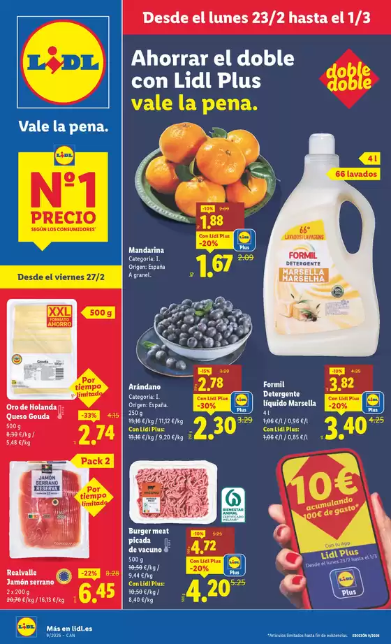 Catálogo Lidl en Icod de los Vinos | № 1 PRECIO - Ofertas válidas del 23/02 al 01/03 | 2026-02-23T00:00:00.000Z - 2026-03-01T00:00:00.000Z