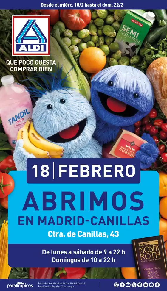 Catálogo ALDI en Ribaforada | ¡Nuevo Aldi en Madrid! | 2026-02-18T00:00:00.000Z - 2026-02-22T00:00:00.000Z