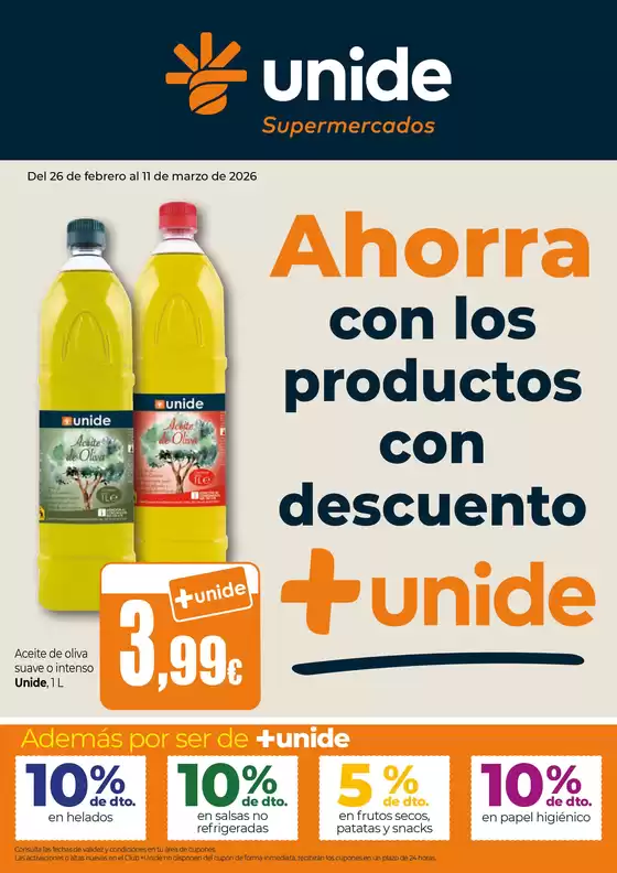 Catálogo Unide Supermercados | ¡Aquí se ahorra! Supermercados UNIDE | 2026-02-26T00:00:00.000Z - 2026-03-10T00:00:00.000Z