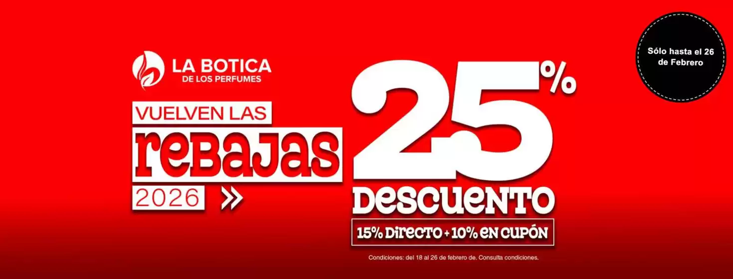 Catálogo La Botica de los Perfumes | Vuelven Las Rebajas 2026 | 2026-02-18T00:00:00.000Z - 2026-02-26T00:00:00.000Z