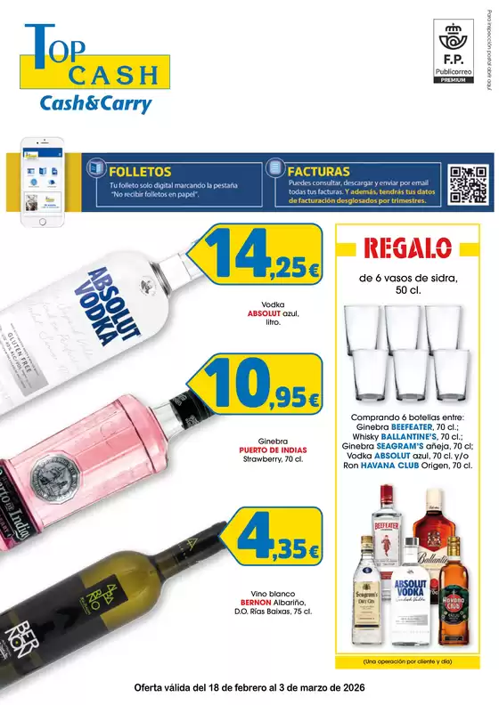 Catálogo Top Cash en Valladolid | Oferta válida del 18 de febrero al 3 de marzo de 2026 | 2026-02-18T00:00:00.000Z - 2026-03-03T00:00:00.000Z
