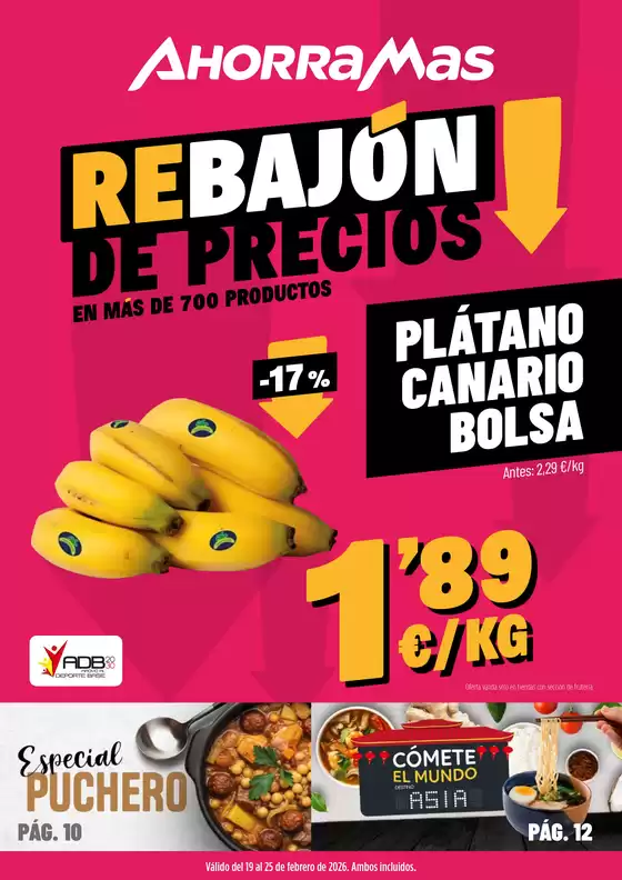 Catálogo Ahorramas | Válido del 19 al 25 de febrero de 2026 | 2026-02-19T00:00:00.000Z - 2026-02-25T00:00:00.000Z