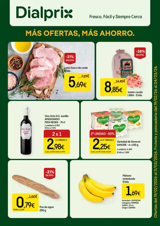 Catálogo Dialprix | Más Ofertas, Más Ahorro | 2026-02-19T00:00:00.000Z - 2026-03-11T00:00:00.000Z