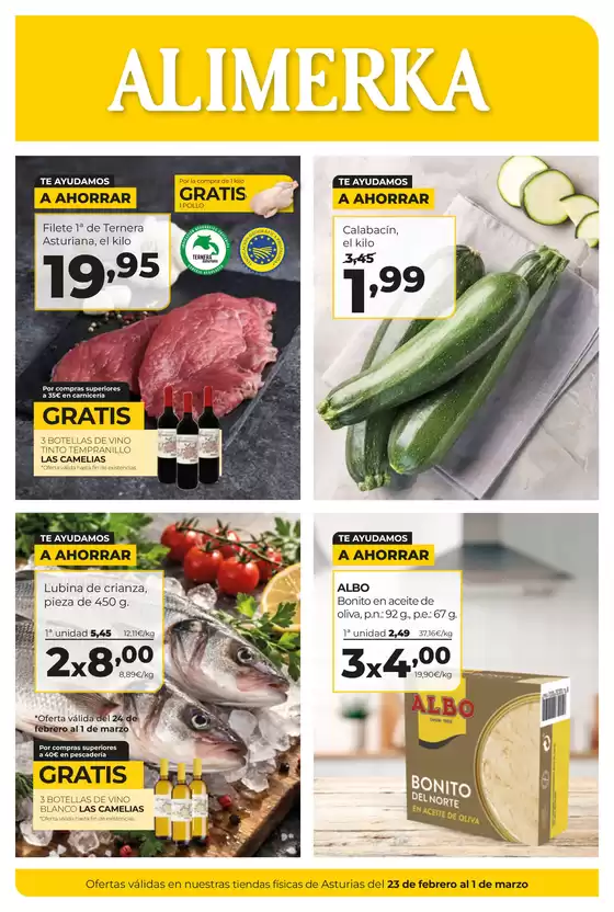 Catálogo Alimerka en A Coruña | Semanal del - Alimerka | 2026-02-23T00:00:00.000Z - 2026-03-01T00:00:00.000Z