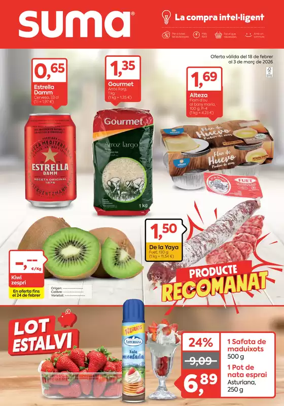 Catálogo Suma Supermercados en A Coruña | Oferta vàlida del 18 de febrer al 3 de març de 2026 | 2026-02-18T00:00:00.000Z - 2026-03-03T00:00:00.000Z